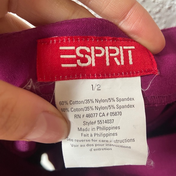 purple strapless party ESPRIT dress - Picture 4 of 4